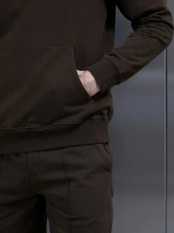 Jersey Hoodie In Brown -Cheap Shirts Shop JERSEYHOODIEINBROWN4760