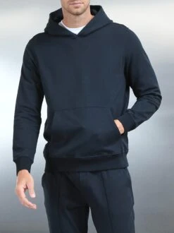 Jersey Hoodie In Navy