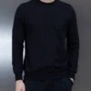 Jersey Sweatshirt In Black -Cheap Shirts Shop JERSEYSWEATSHIRTINBLACK3794