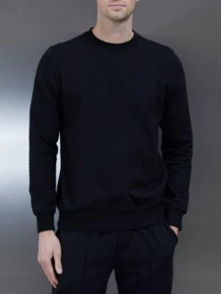Jersey Sweatshirt In Black