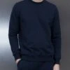 Jersey Sweatshirt In Navy -Cheap Shirts Shop JERSEYSWEATSHIRTINNAVY6448