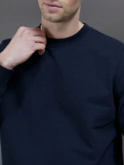 Jersey Sweatshirt In Navy 8 Jersey Sweatshirt In Navy -Cheap Shirts Shop JERSEYSWEATSHIRTINNAVY6456