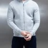 Knitted Zip Through Hoodie In Marl Grey 1 Knitted Zip Through Hoodie In Marl Grey -Cheap Shirts Shop KNITTEDZIPTHROUGHHOODIE MARLGREY1309