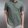 Linen Short Sleeve Cutaway Collar Shirt In Sage -Cheap Shirts Shop LINEN SHORT SLEEVE CUTAWAY COLLAR SHIRT IN SAGE 28490 7a117de9 203f 407d b046 05c0682616d5
