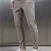 Linen Tailored Trouser In Taupe -Cheap Shirts Shop LINEN TAILORED TROUSER IN TAUPE 1485