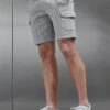 Luxe Cargo Short In Marl Grey -Cheap Shirts Shop LUXE CARGO SHORT IN MARL GREY 18860