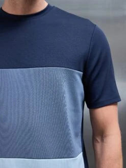 Luxe Panel Colour Block T-Shirt In Navy 10 Luxe Panel Colour Block T-Shirt In Navy -Cheap Shirts Shop LUXE COLOUR BLOCK TSHIRT IN NAVY 794