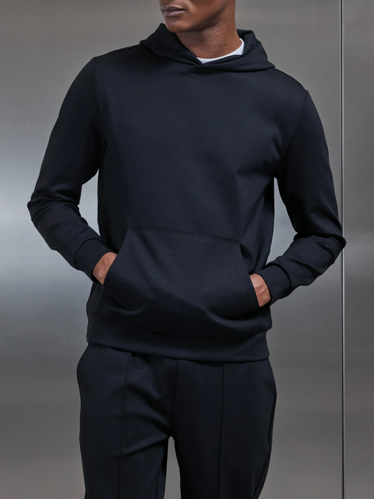 Luxe Essential Hoodie In Black 5 Luxe Essential Hoodie In Black - Image 3