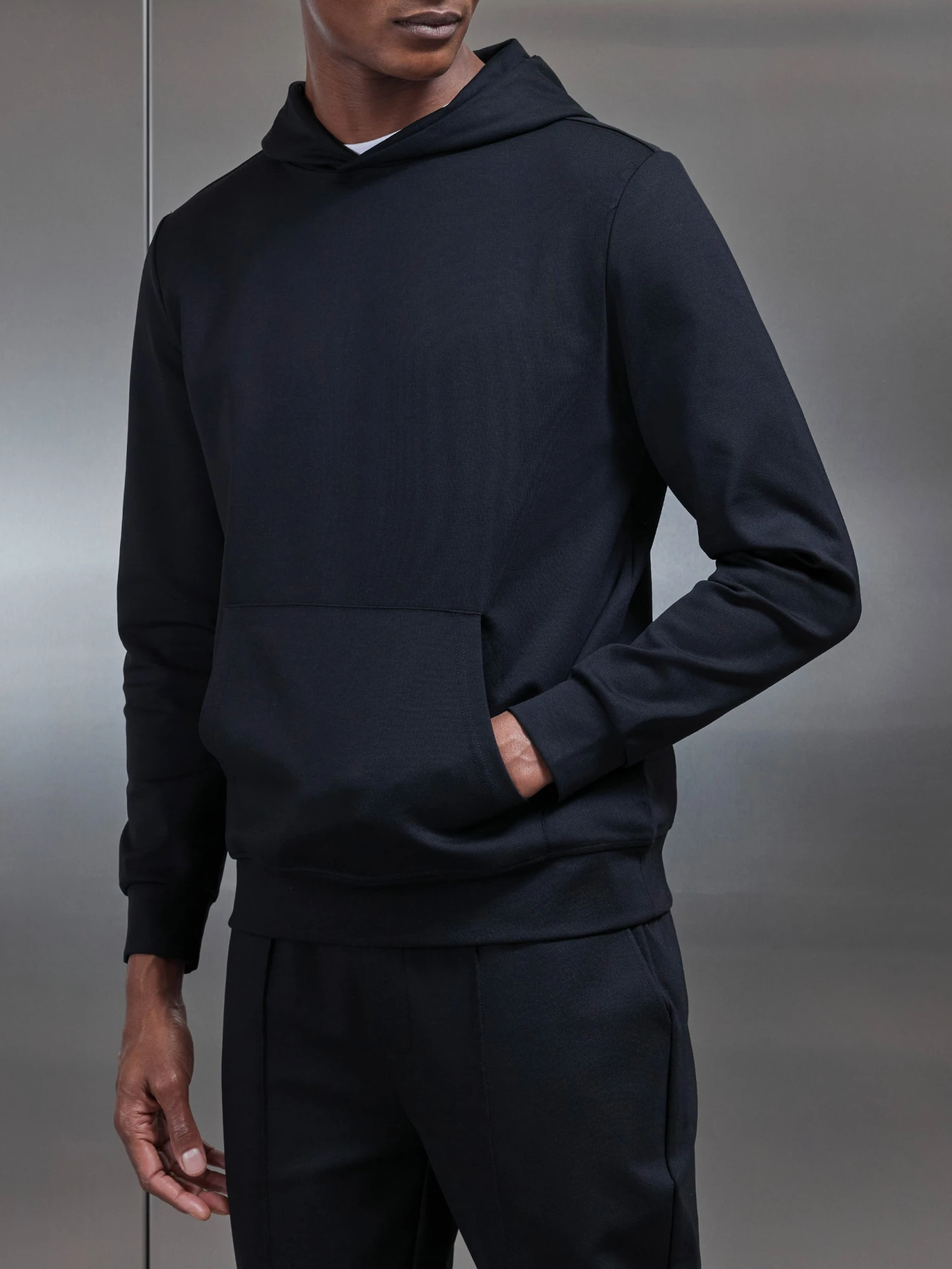 Luxe Essential Hoodie In Black 6 Luxe Essential Hoodie In Black - Image 4