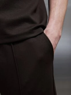 Luxe Essential Short In Brown -Cheap Shirts Shop LUXE SHORTS IN BROWN 26086