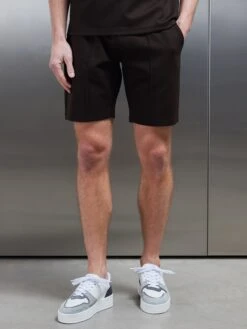 Luxe Essential Short In Brown -Cheap Shirts Shop LUXE SHORTS IN BROWN 26091