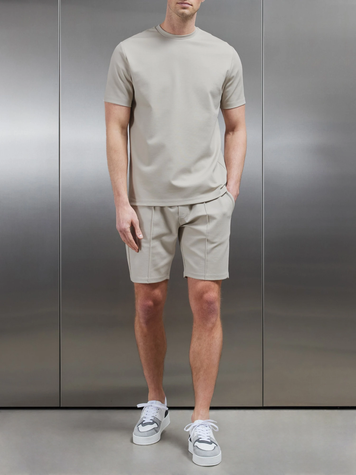 Luxe Essential Short In Beige 4 Luxe Essential Short In Beige - Image 2