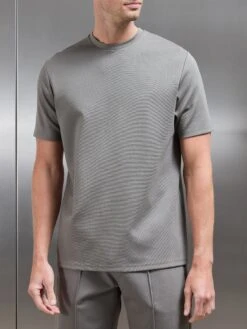 Luxe Essential T-Shirt In Dark Stone -Cheap Shirts Shop LUXE TSHIRT IN DARK STONE 354