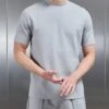 Luxe Essential T-Shirt In Mid Grey -Cheap Shirts Shop LUXE TSHIRT IN MID GREY 5878