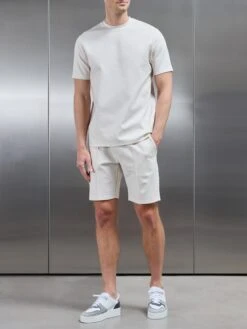 Luxe Essential T-Shirt In Oatmeal -Cheap Shirts Shop LUXE TSHIRT IN OATMEAL 5932