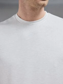 Luxe Essential T-Shirt In Oatmeal -Cheap Shirts Shop LUXE TSHIRT IN OATMEAL 5955