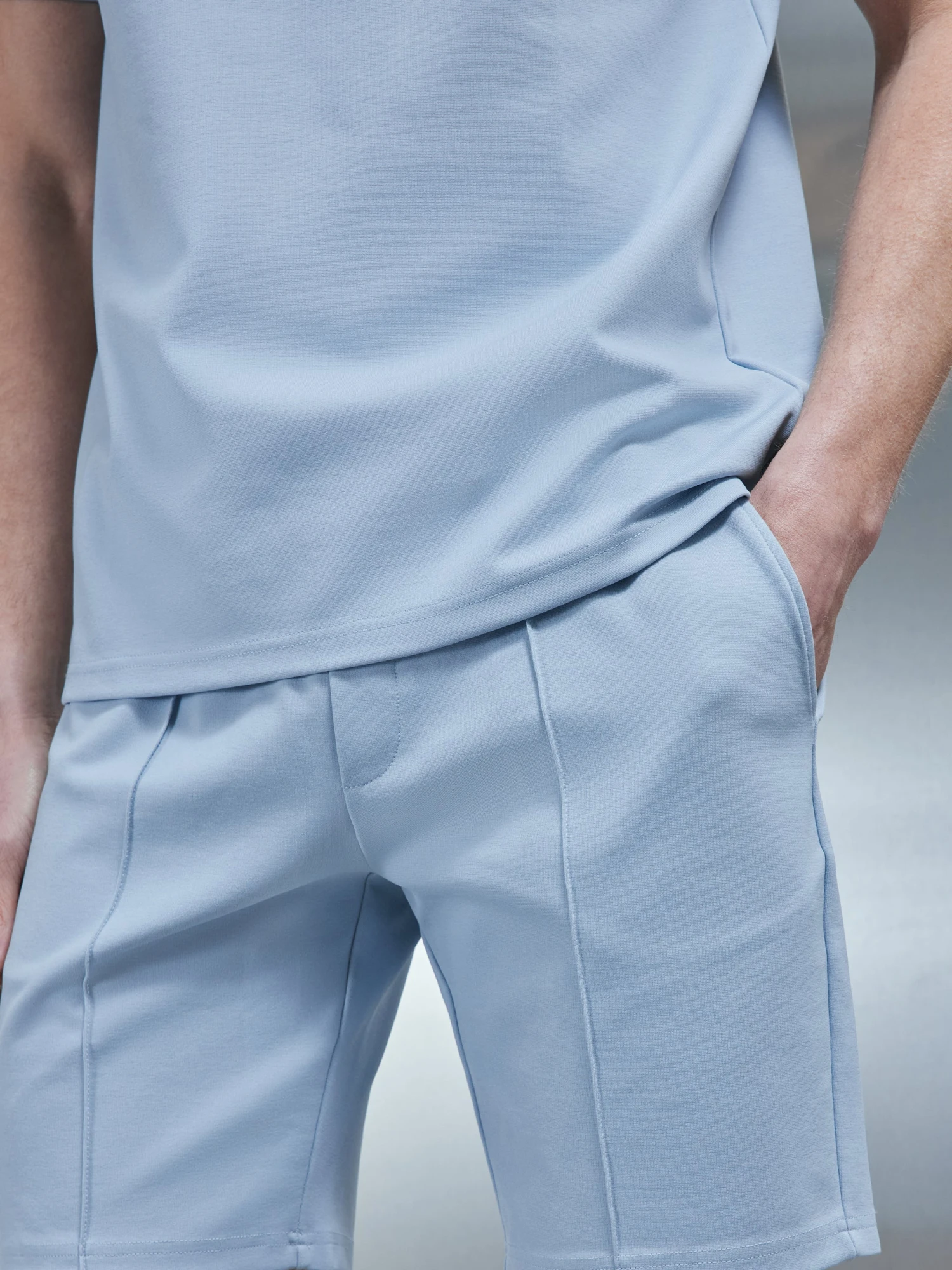 Luxe Essential Short In Soft Blue 5 Luxe Essential Short In Soft Blue - Image 3