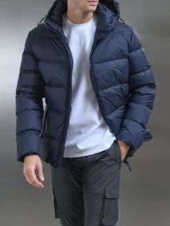 Short Down Jacket In Navy 11 Short Down Jacket In Navy -Cheap Shirts Shop MERCERISEDPIQUEZIPPOLO 5494