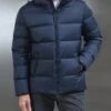 Short Down Jacket In Navy -Cheap Shirts Shop MERCERISEDPIQUEZIPPOLO 5498