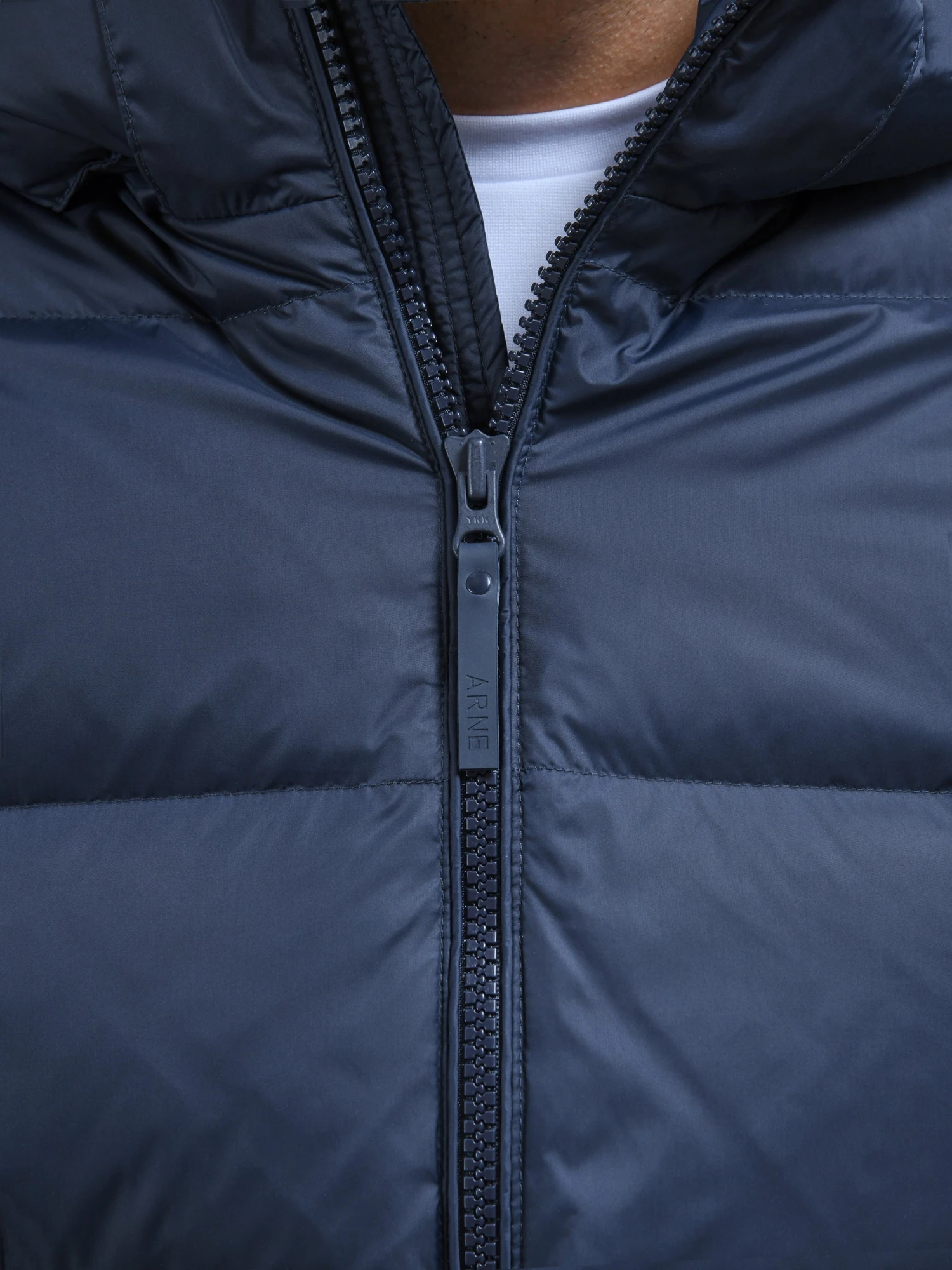 Short Down Jacket In Navy 6 Short Down Jacket In Navy - Image 4