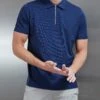 Mercerised Pique Zip Polo Shirt In Navy 1 Mercerised Pique Zip Polo Shirt In Navy -Cheap Shirts Shop MERCERISED PIQUE ZIP NAVY 0184