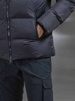 Short Down Jacket In Black -Cheap Shirts Shop MIDLENGTHDOWNJACKET 5608