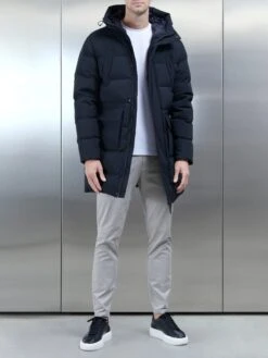 Mid Length Parka In Black 12 Mid Length Parka In Black -Cheap Shirts Shop MIDLENGTHPARKA BLACK 0539