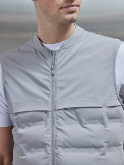 Performance Gilet In Mid Grey -Cheap Shirts Shop PERFORMANCE GILET IN MID GREY 4560