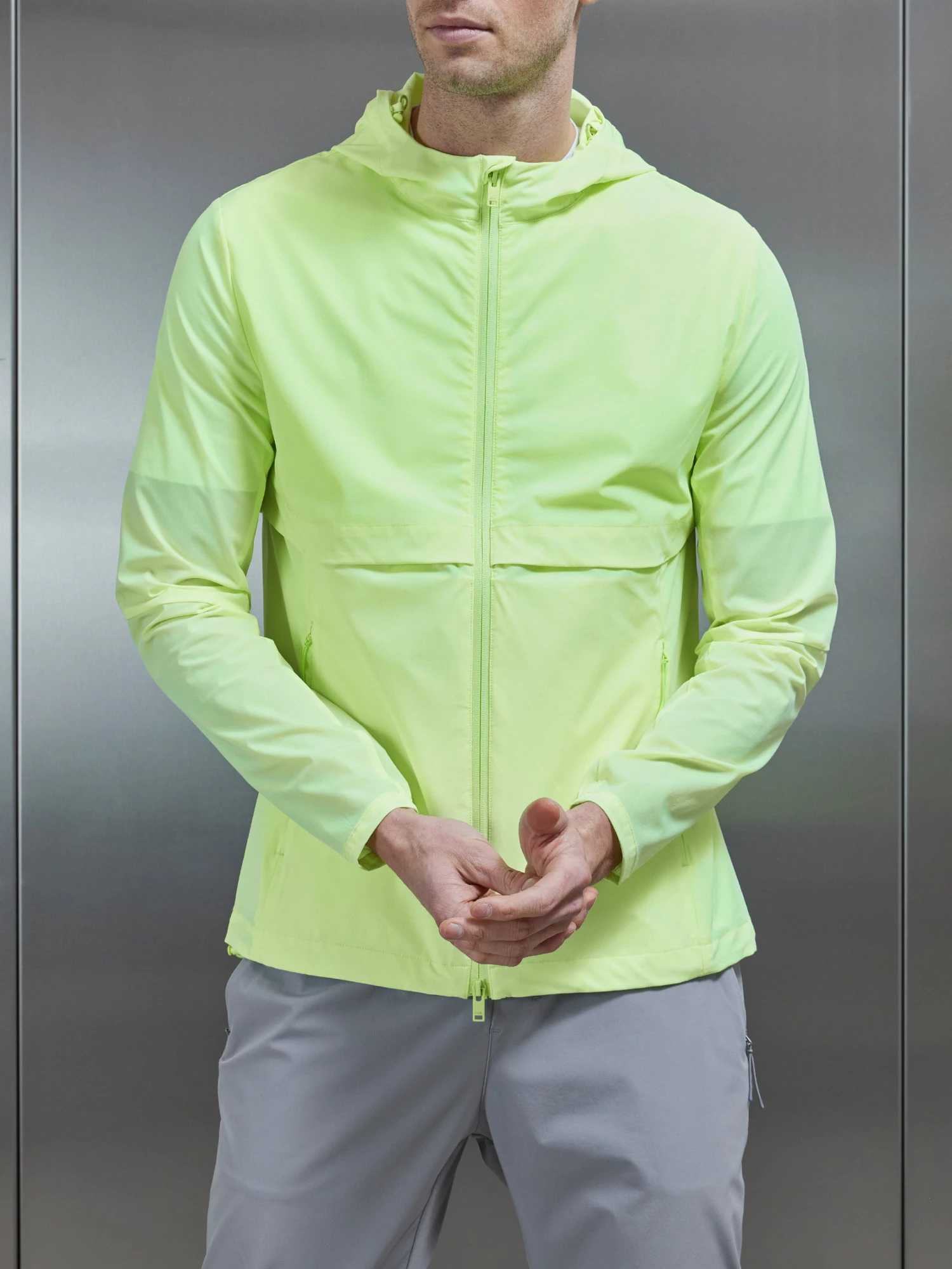 Performance Windbreaker In Neon Green 5 Performance Windbreaker In Neon Green - Image 3