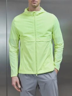 Performance Windbreaker In Neon Green