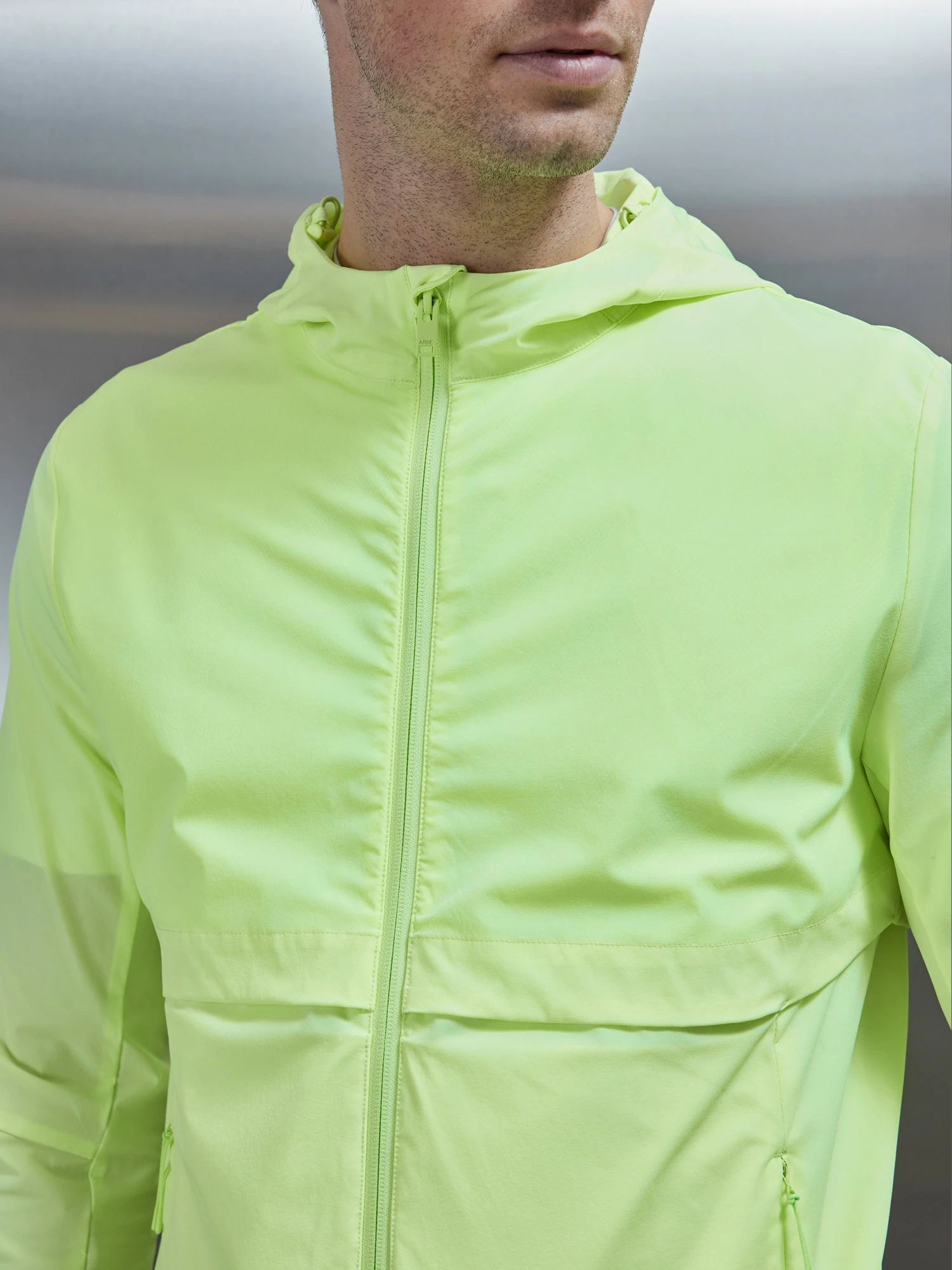 Performance Windbreaker In Neon Green 6 Performance Windbreaker In Neon Green - Image 4