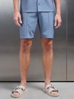 Pleated Short In Dove Blue 12 Pleated Short In Dove Blue -Cheap Shirts Shop PLEATED SHORTS DOVE BLUE 272