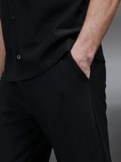 Pleated Trouser In Black 7 Pleated Trouser In Black -Cheap Shirts Shop PLEATED TROUSER IN BLACK 0371