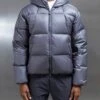Quilted Down Jacket In Charcoal 1 Quilted Down Jacket In Charcoal -Cheap Shirts Shop QUILTEDDOWNJACKET CHARCOAL1061