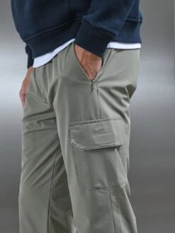 Relaxed Fit Nylon Cargo Pant In Olive -Cheap Shirts Shop RELAXEDFITCARGOS SAGE0458 2