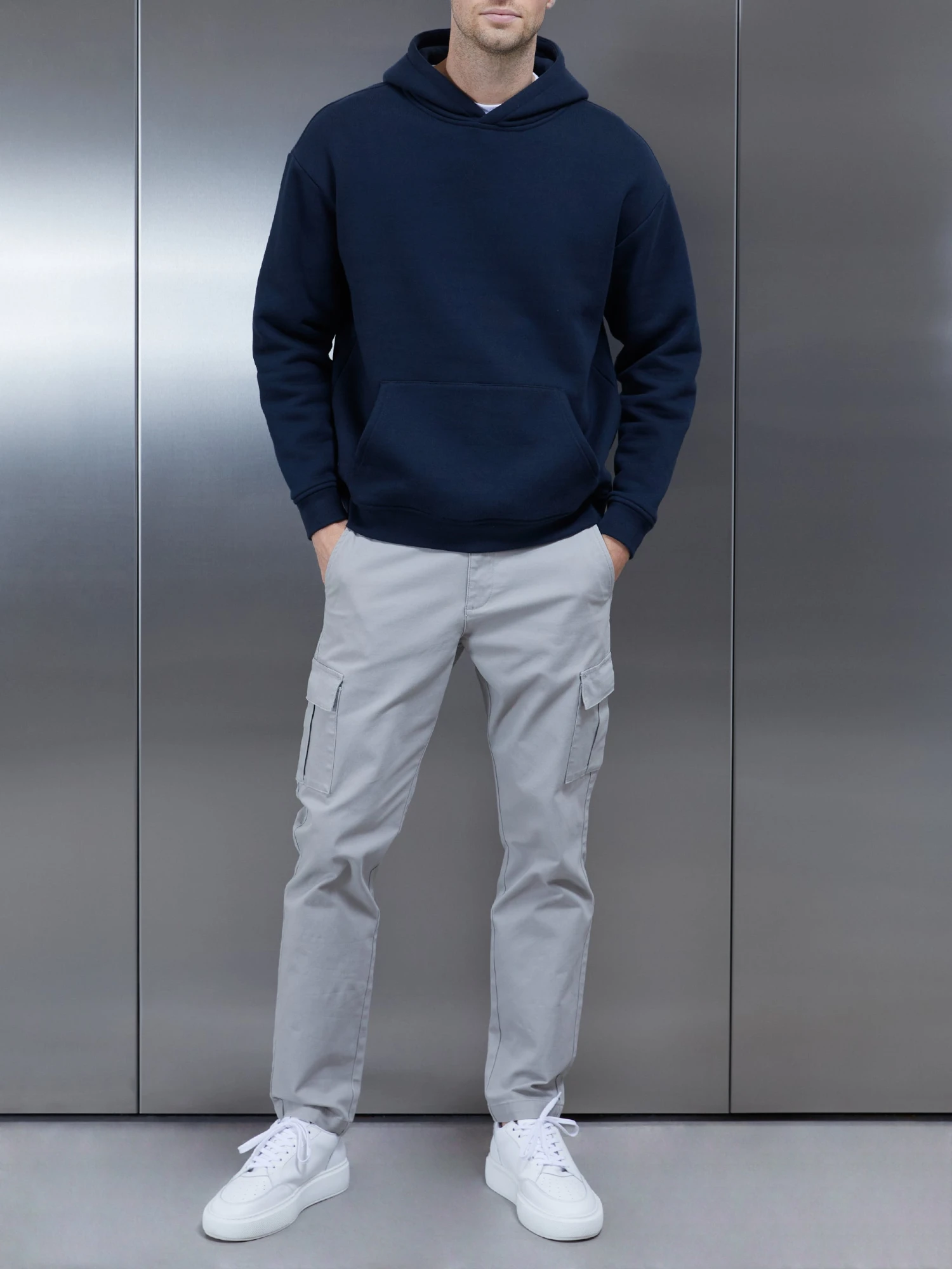 Relaxed Fit Cotton Cargo Pant In Stone 4 Relaxed Fit Cotton Cargo Pant In Stone - Image 2