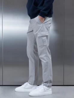 Relaxed Fit Cotton Cargo Pant In Stone