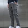 Relaxed Fit Nylon Cargo Pant In Grey -Cheap Shirts Shop RELAXEDFITNYLONCHARCOAL55251 2