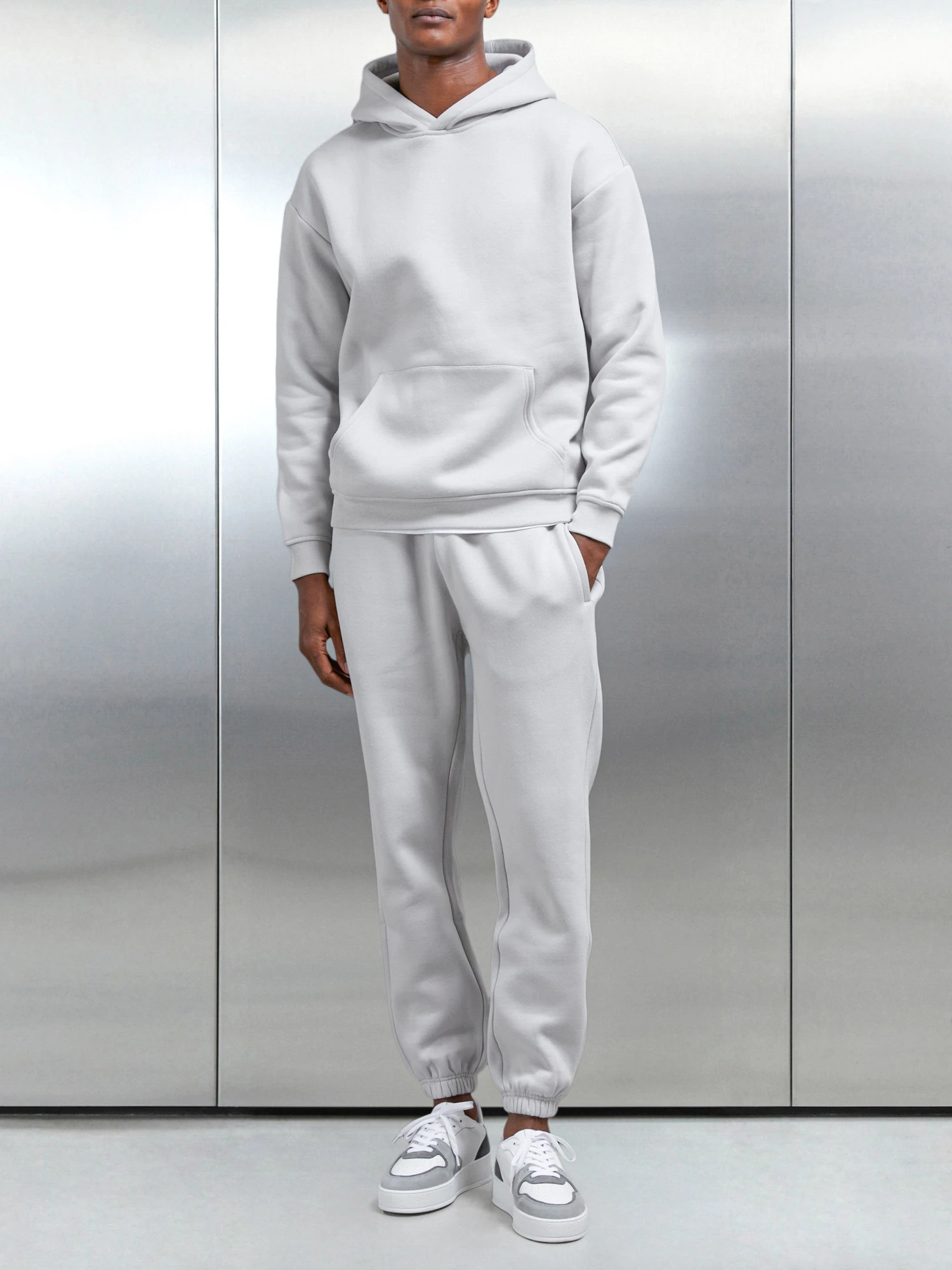 Relaxed Fit Hoodie In Mid Grey 4 Relaxed Fit Hoodie In Mid Grey - Image 2