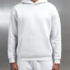 Relaxed Fit Hoodie In Mid Grey -Cheap Shirts Shop RELAXEDFITSET MIDGREY1428