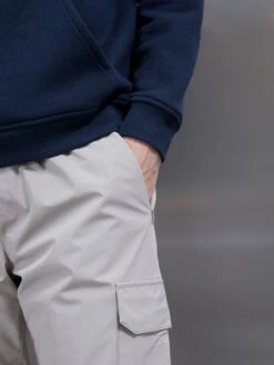 Relaxed Fit Nylon Cargo Pant In Stone -Cheap Shirts Shop RELAXEDNYLONCARGOPANT STONE2371