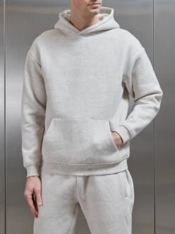 Relaxed Fit Hoodie In Oatmeal