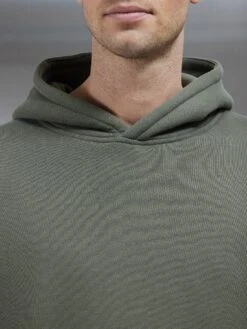 Relaxed Fit Hoodie In Olive -Cheap Shirts Shop RELAXED FIT HOODIE IN OLIVE 24350