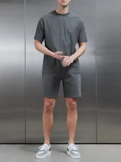 Relaxed Fit Short In Grey 9 Relaxed Fit Short In Grey -Cheap Shirts Shop RELAXED FIT SHORT IN GREY 26177