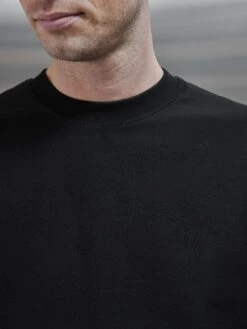 Relaxed Fit T-Shirt In Black -Cheap Shirts Shop RELAXED FIT T SHIRT IN BLACK 17756