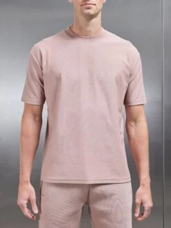 Relaxed Fit T-Shirt In Dusty Pink