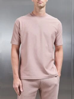 Relaxed Fit T-Shirt In Dusty Pink -Cheap Shirts Shop RELAXED TSHIRT IN DUSTY PINK 114