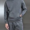 Relaxed Fit Hoodie In Grey -Cheap Shirts Shop RelaxedFit GREY4914