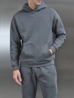 Relaxed Fit Hoodie In Grey