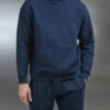 Relaxed Fit Hoodie In Navy 2 Relaxed Fit Hoodie In Navy -Cheap Shirts Shop RelaxedFit Navy54770